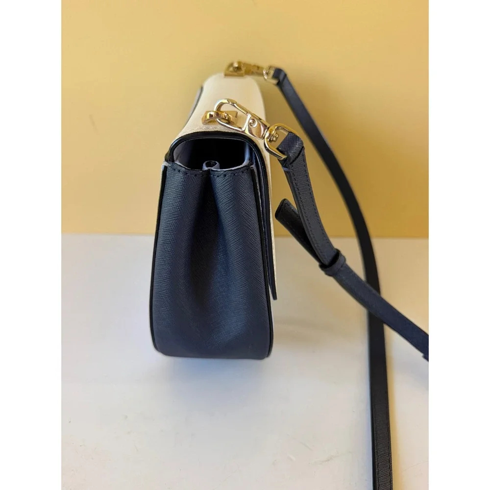 Kate Spade Brydie Tile Blue White Crossbody Bag Leather Preppy